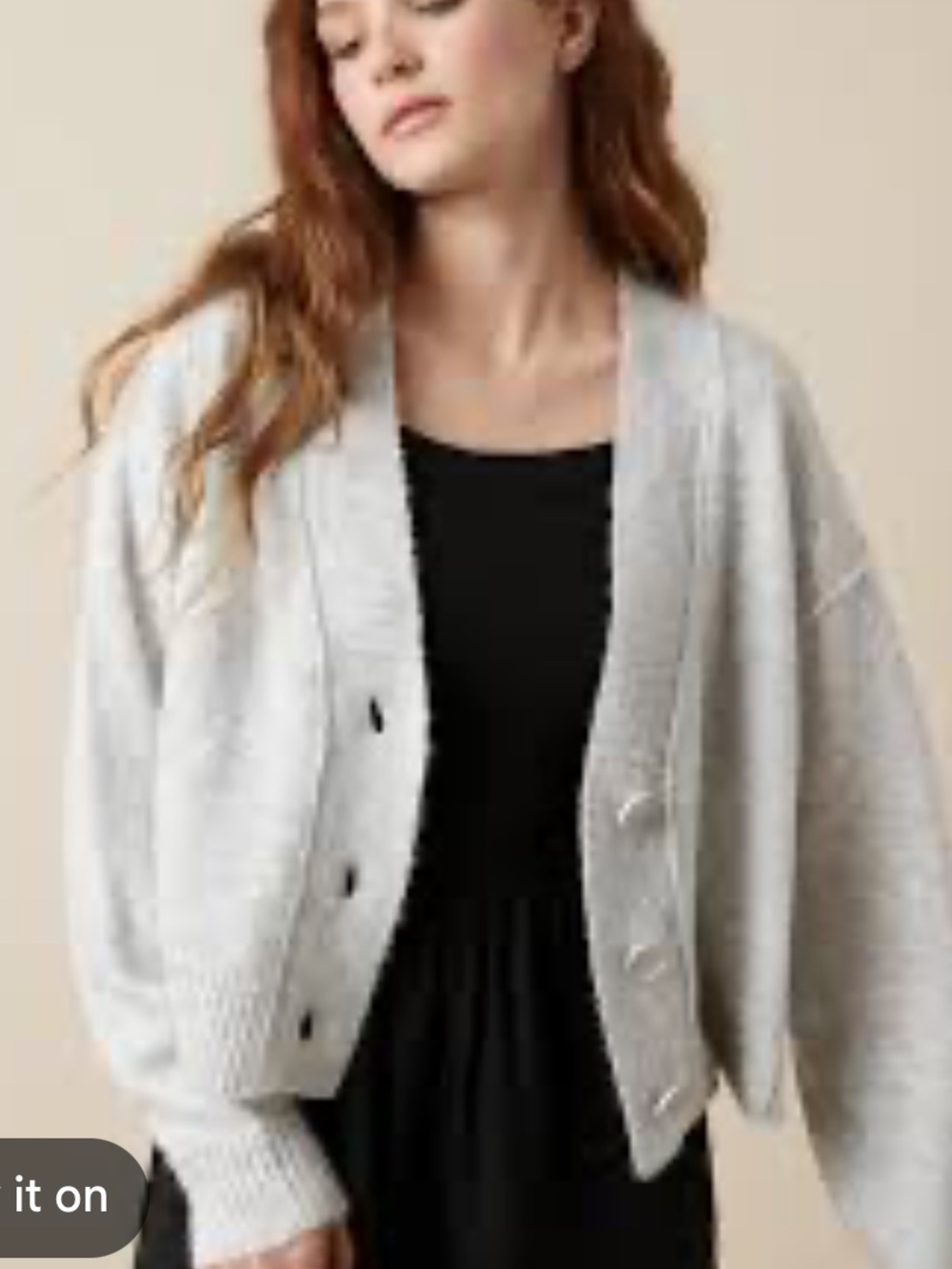 American Eagle Whoa so Soft cropped button Light Sage Cardigan Sweater